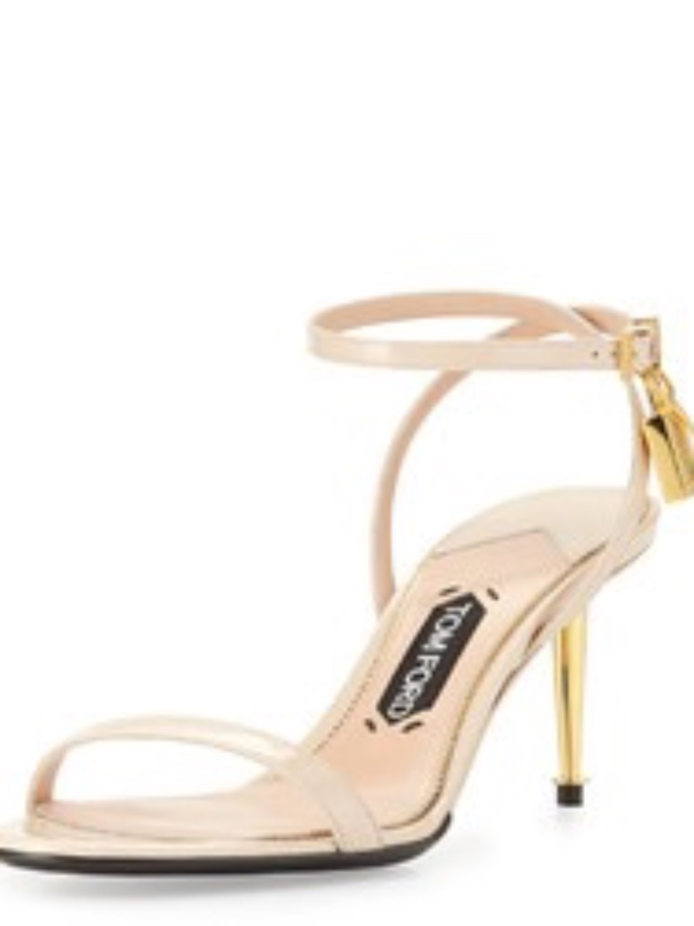 Tom Ford Nude Patent Leather Strappy Sandals